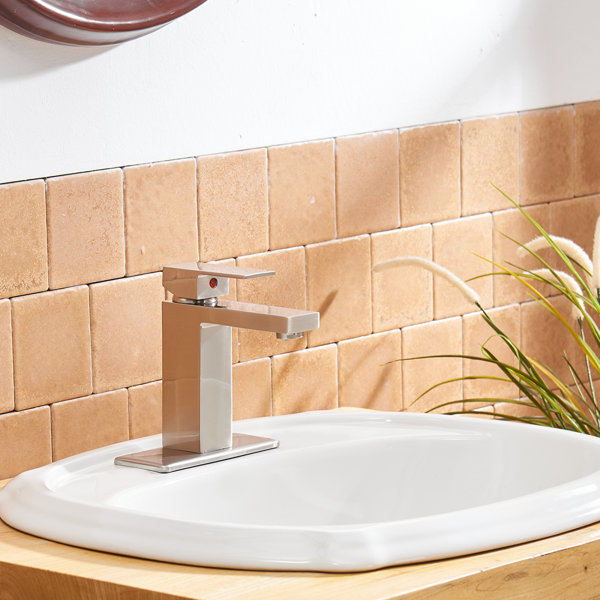 Man Wah Single Hole Faucet Singlehandle Bathroom Faucet with Drain